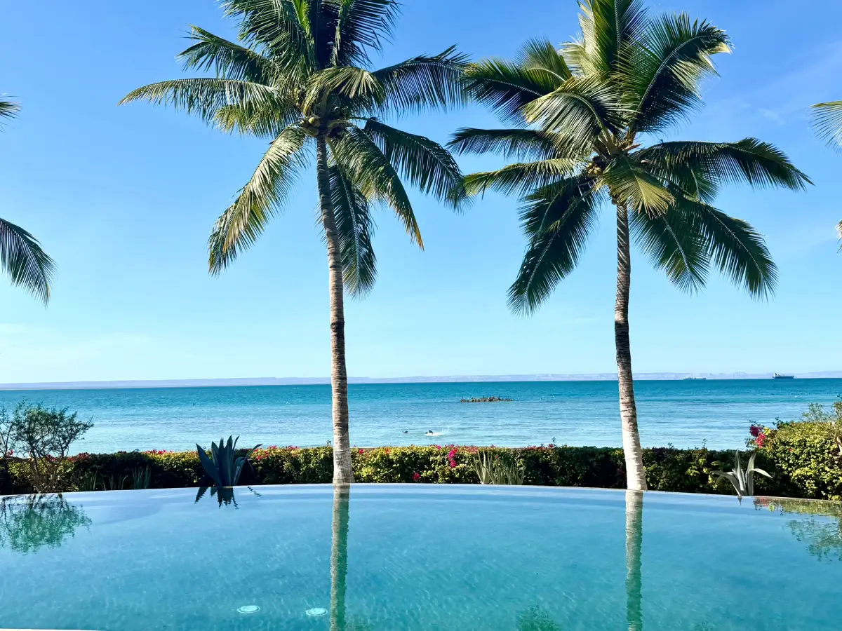 Área de alberca, Condo Paradise, La Paz, BCS.