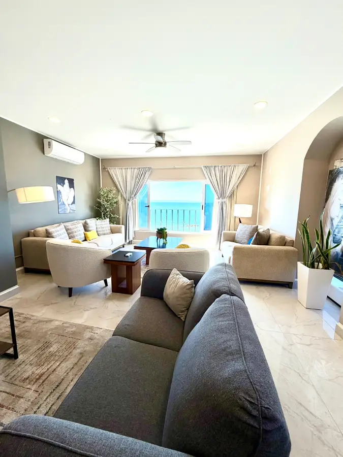 Sala de estar 2o piso, Condo Paradise, La Paz, BCS.